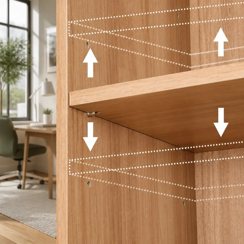7-Tier Bookshelf Storage Shelving Unit Display Cabinet Pine Adjustable Shelves
