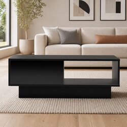 Reliable LED Coffee Table with Practical Storage Solutions