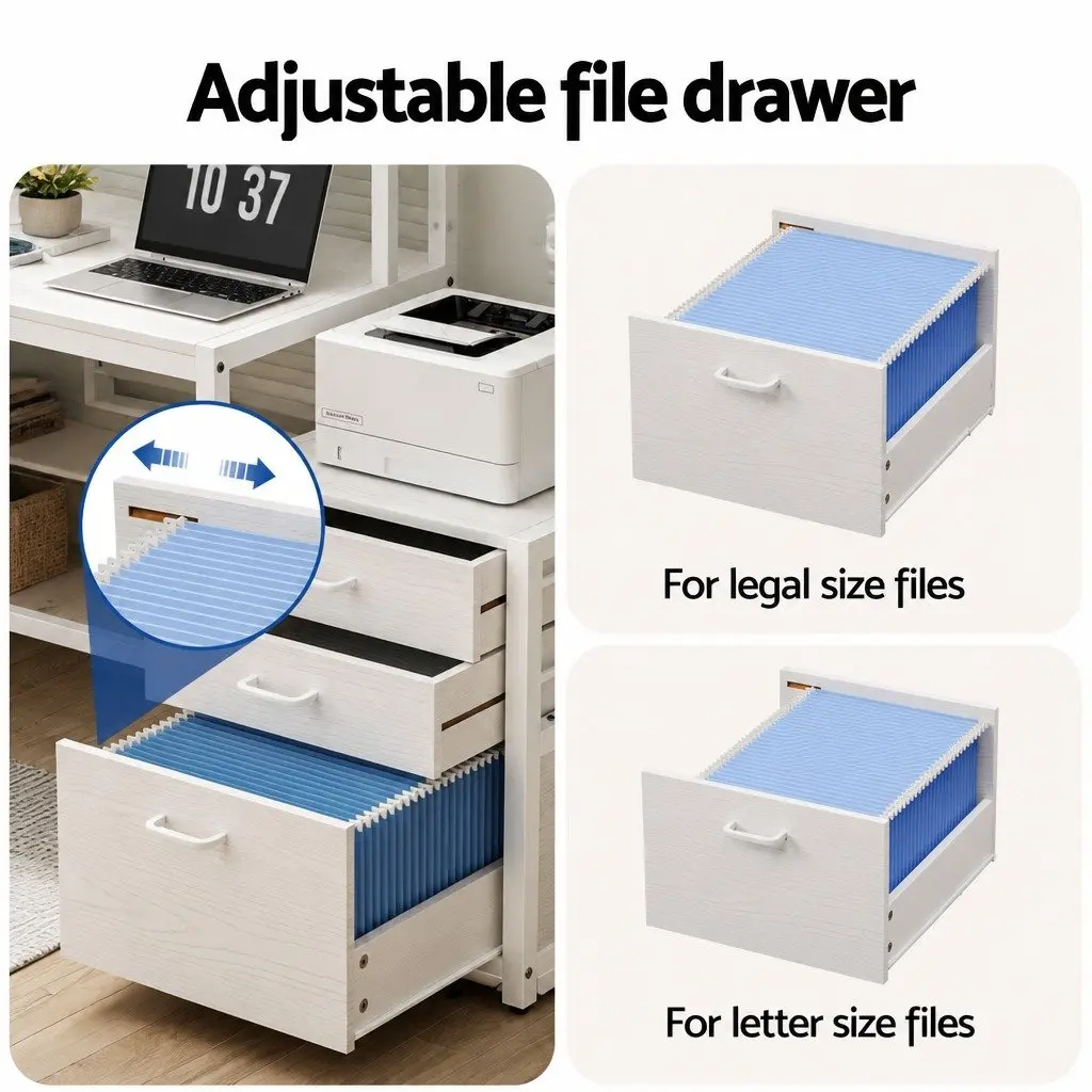 Computer Desk Home Office Study Table 160cm White
