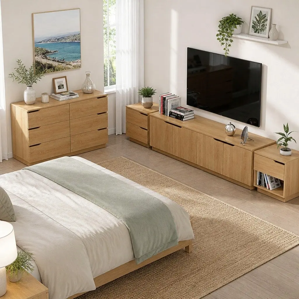 6 Drawer Chest of Drawers Dresser Storage Cabinet Bedroom Furniture Pine