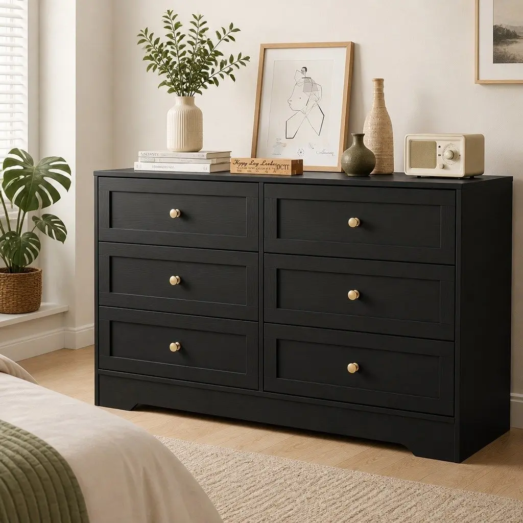 6 Drawer Chest for Bedroom Organization