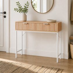 Reliable 92cm Console Table with Two Drawers