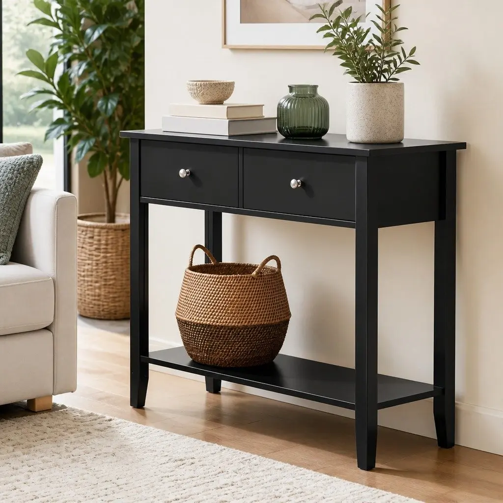 Console Table with Ample Storage Capacity