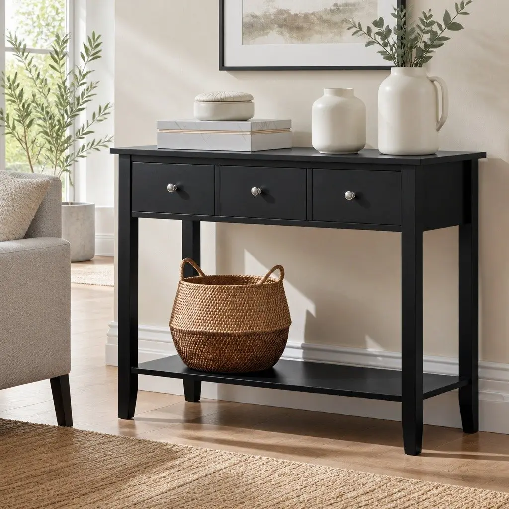 Console Table with Spacious Storage