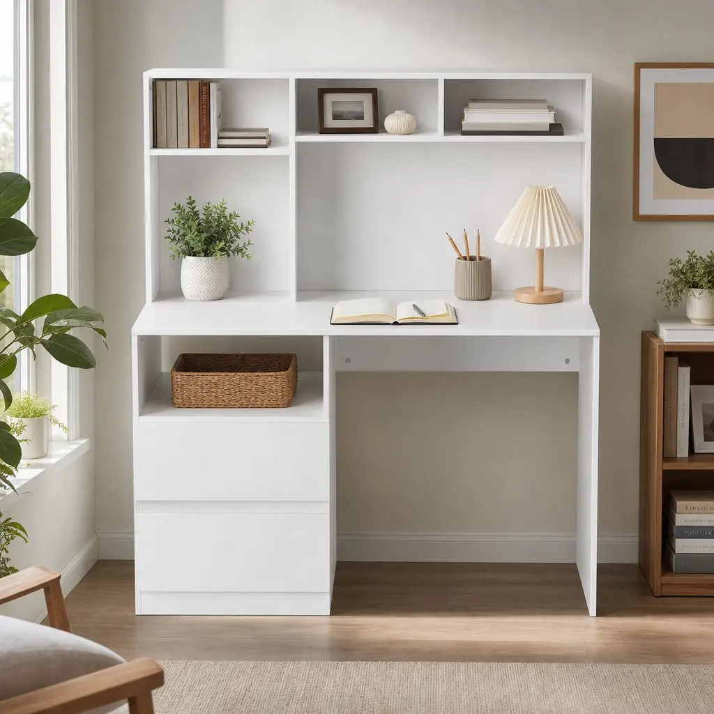 Computer Desk Office Study Table 120cm White