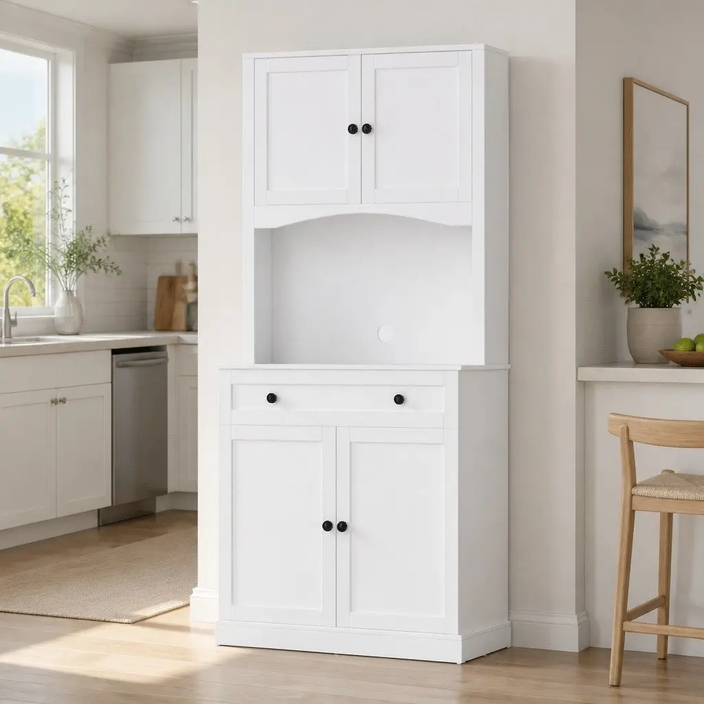 White 180cm Buffet Sideboard for Storage