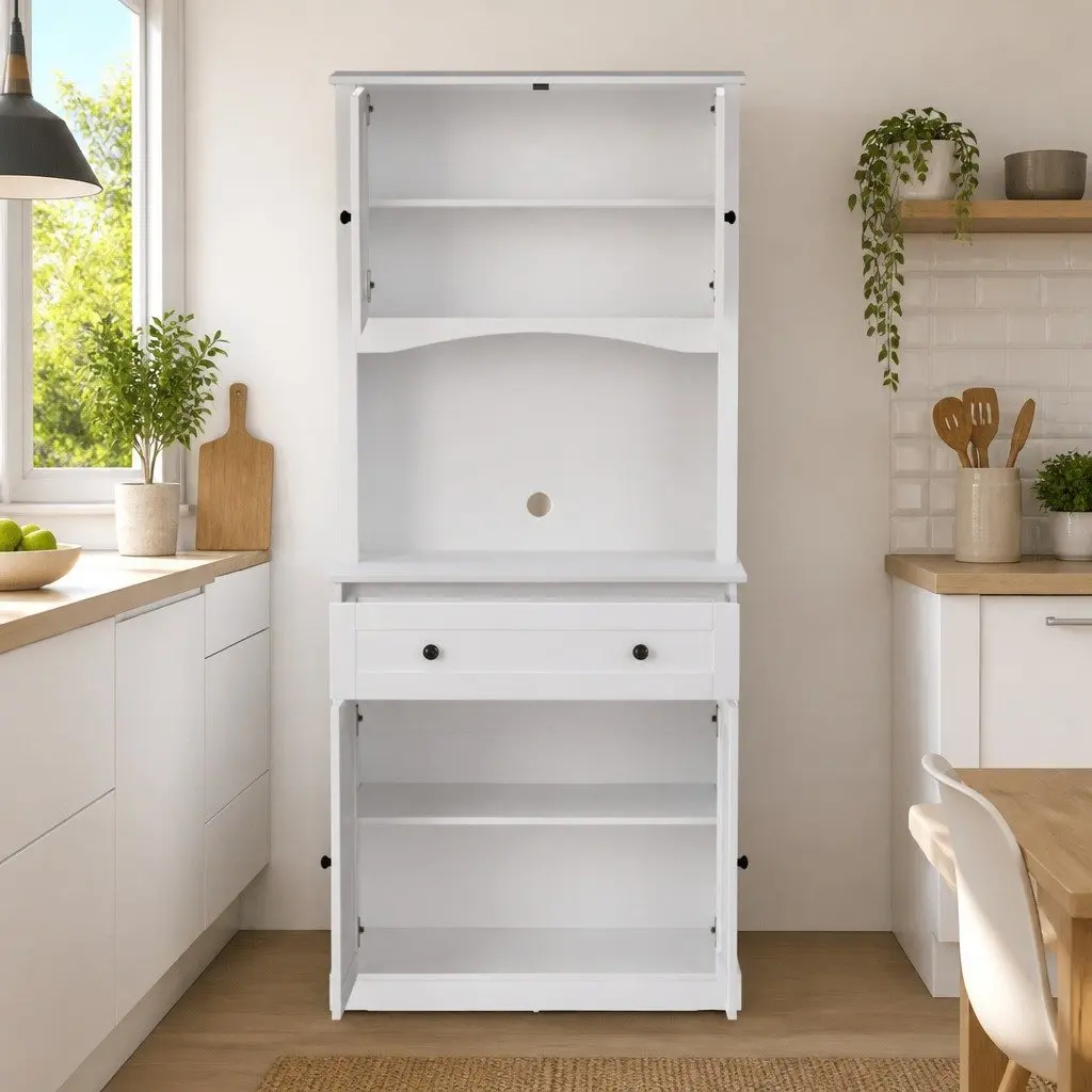 White 180cm Buffet Sideboard for Storage