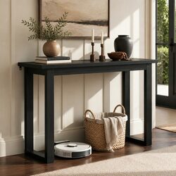 Reliable 110CM Console Table with Black Finish