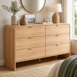 A Warm and Reliable 6 Drawer Chest of Drawers