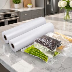 Reliable Food Vacuum Sealer Bags 2 Rolls for Fresh Food