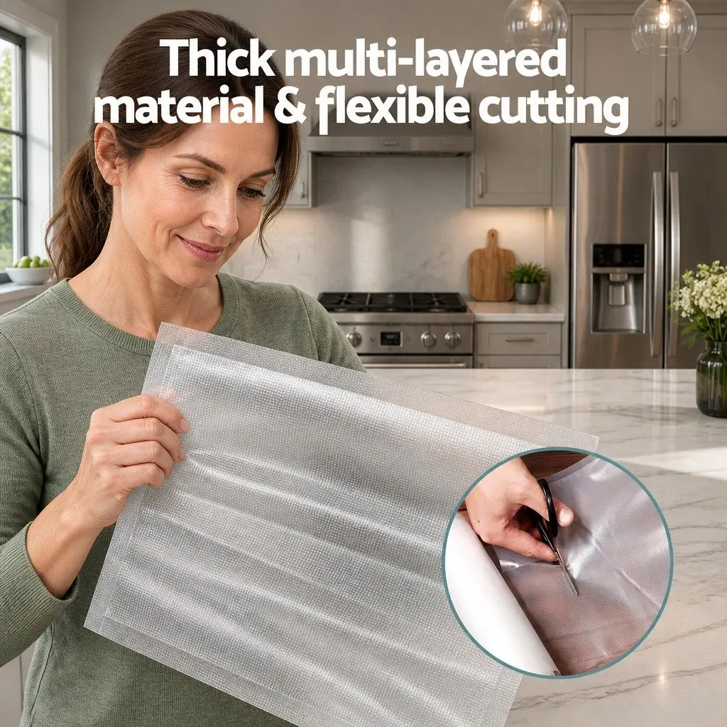 Food Vacuum Sealer Bags 2 Rolls for Fresh Food