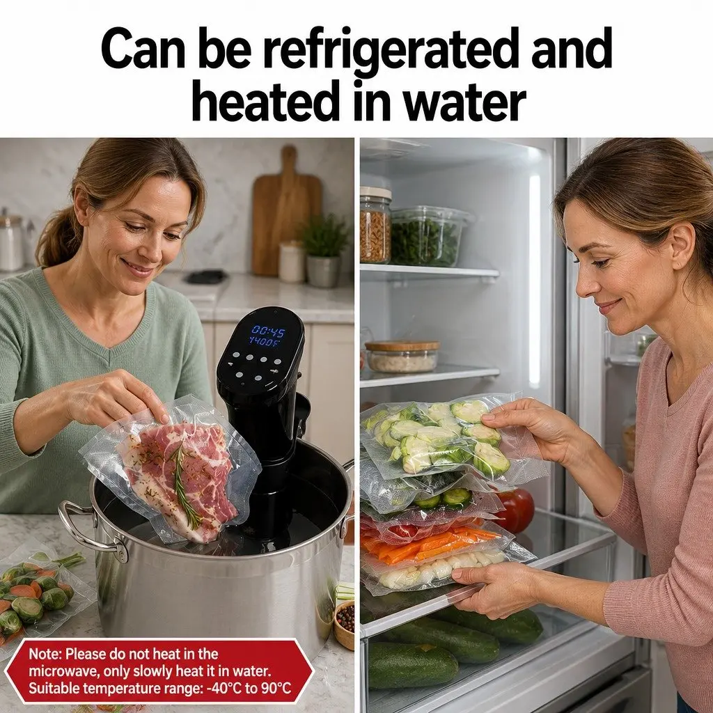 Food Vacuum Sealer Bags 2 Rolls for Fresh Food