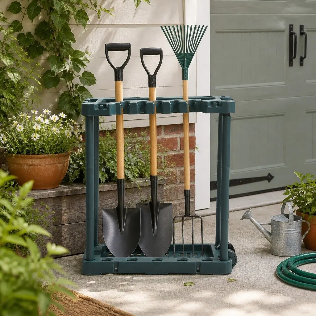 Tool Storage Organizer for Garden Shed Garage Workshop Equipment Rack System