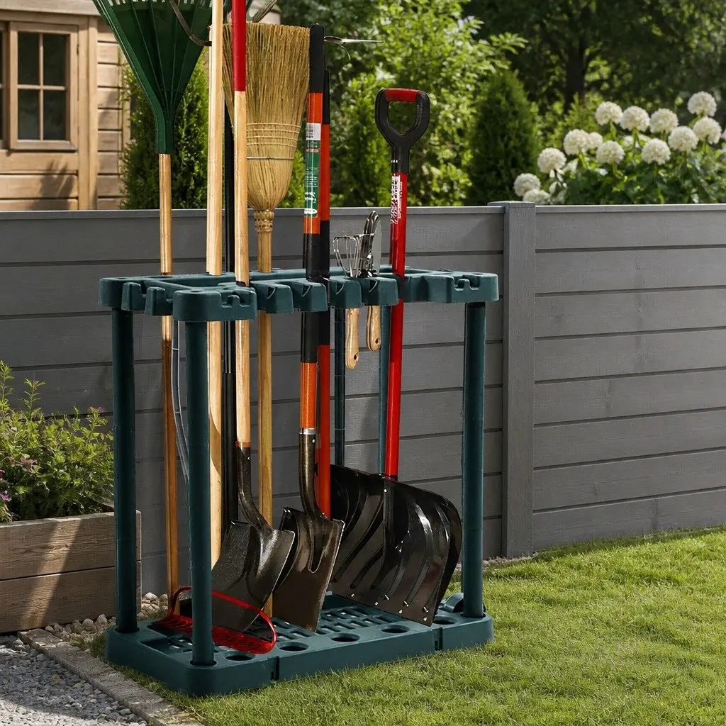Tool Storage Organizer for Garden Shed Garage Workshop Equipment Rack System