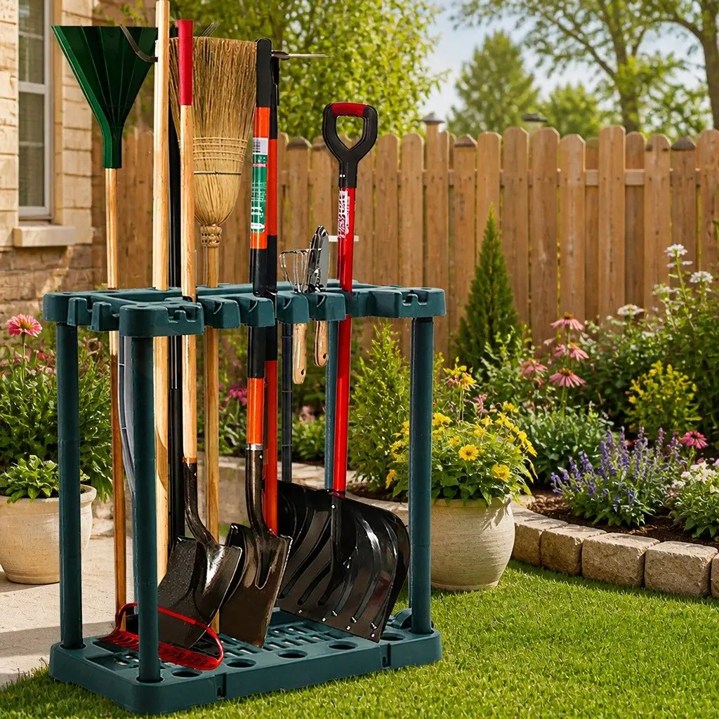Tool Storage Organizer for Garden Shed Garage Workshop Equipment Rack System