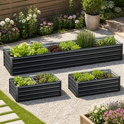 Practical Raised Garden Bed 2-in-1 Kit with Safe Design