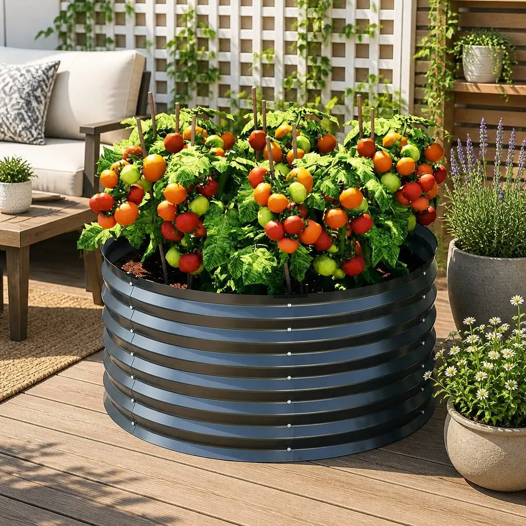 90x45cm Galvanised Garden Bed for Vegetables