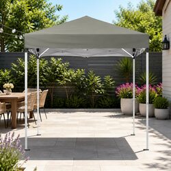 Reliable and Practical 2x2m Outdoor Gazebo in Grey