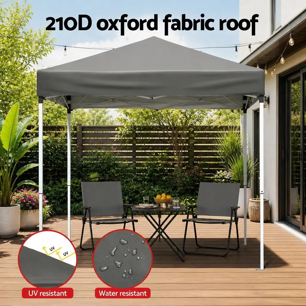 2x2m Outdoor Gazebo in Grey