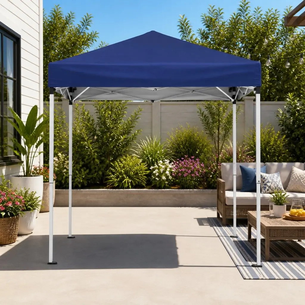 Gazebo Outdoor Shade Canopy 2x2m Blue Portable