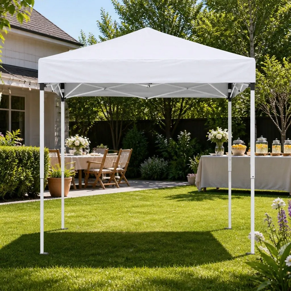 Gazebo Portable Outdoor Shelter 2x2m White Canopy