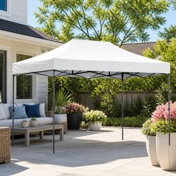 Reliable Outdoor Pop Up Gazebo 3x4.5m White