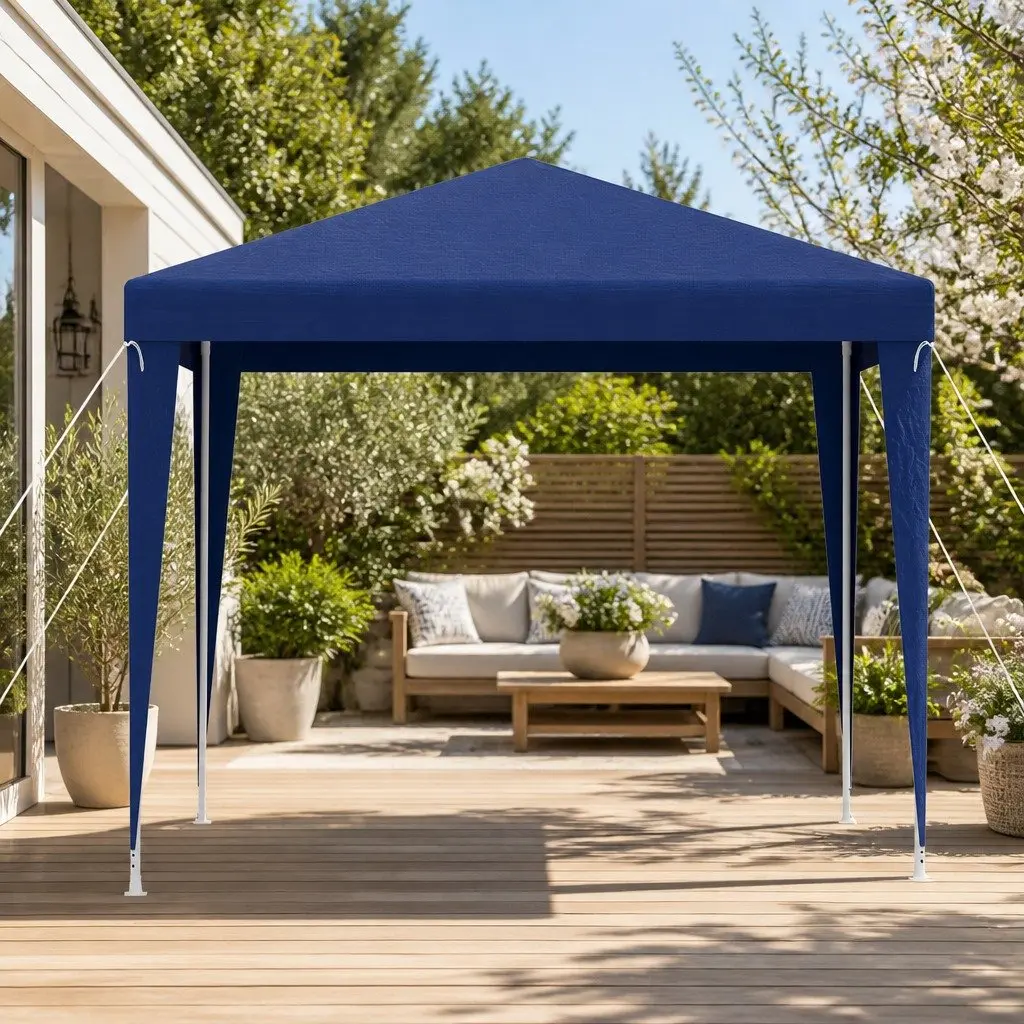 Portable Gazebo Canopy Tent 3x3m Outdoor Event Camping Shade Blue