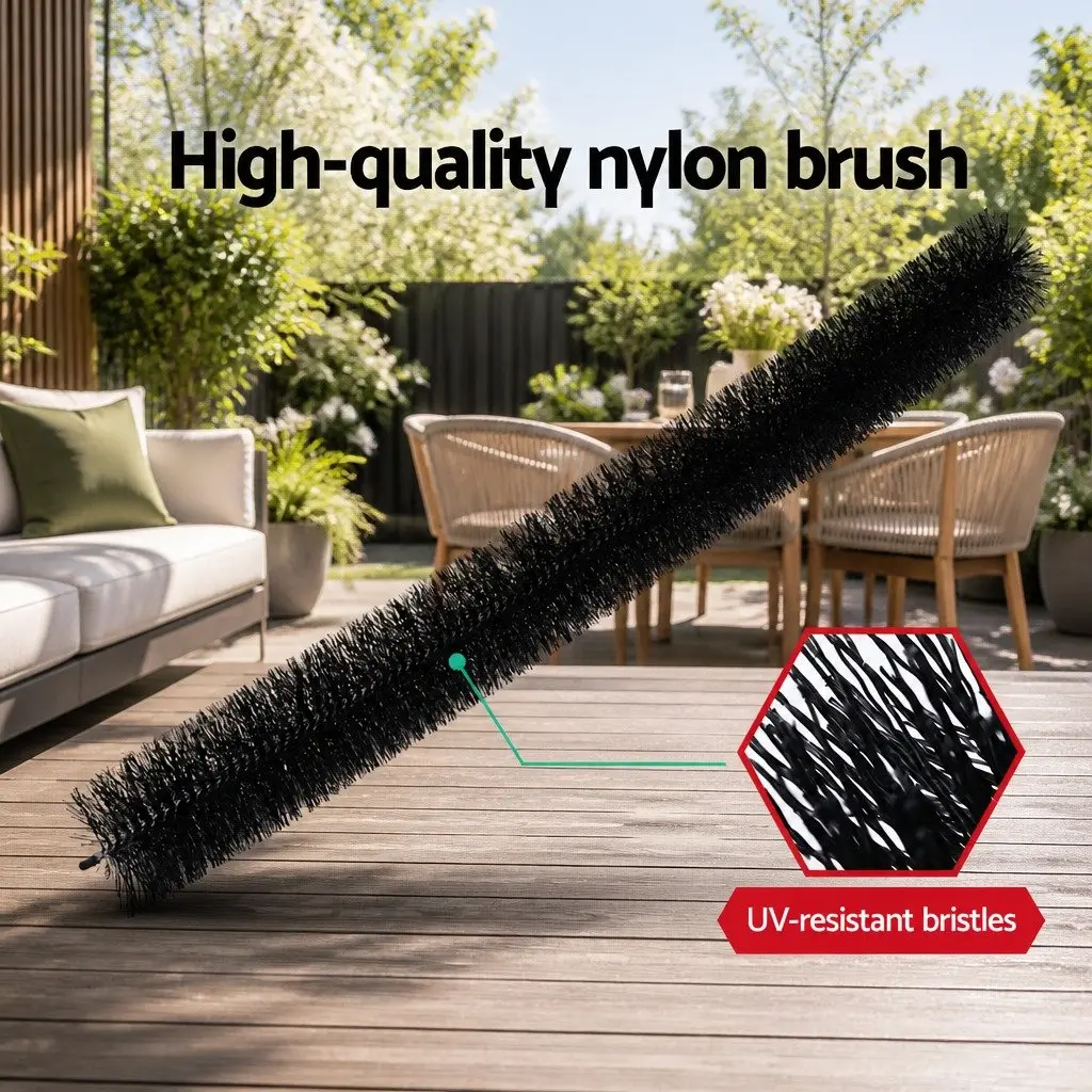 Gutter Brush Debris Protection 92cm x 10cm Black Nylon Bristles 36 Pieces