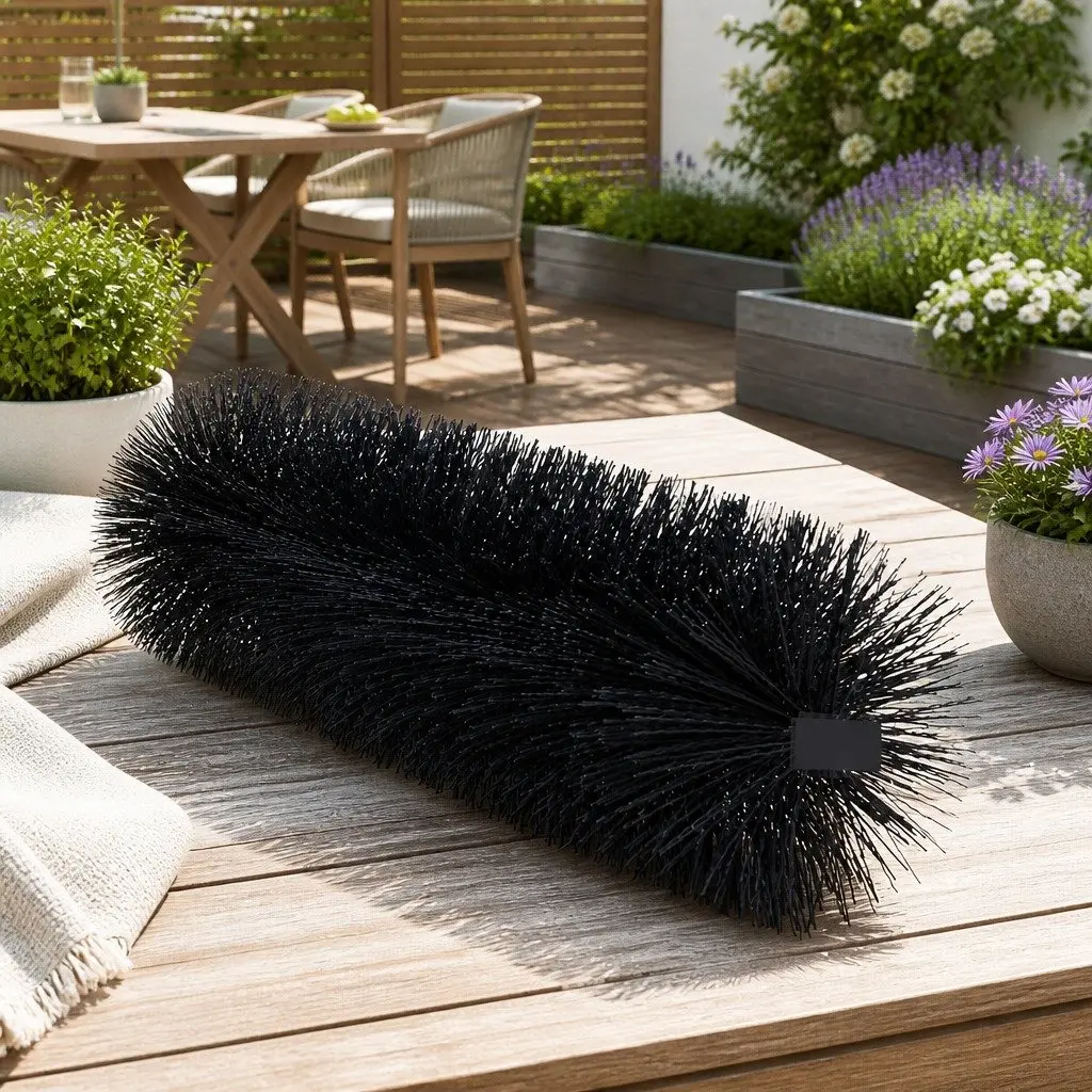 Gutter Guard Brush Debris Protection 92cm x 10cm Black Nylon Bristles 18 Piece
