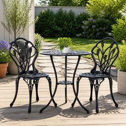 Reliable 3PC Outdoor Bistro Set with Essential Features