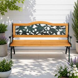 Comfortable and Durable 126cm Garden Bench for 3