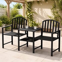 Comfortable 2-Seater Garden Bench with Ample Storage