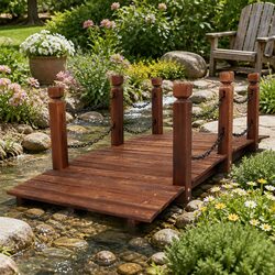 Reliable Wooden Garden Bridge Offering Lasting Value 160cm