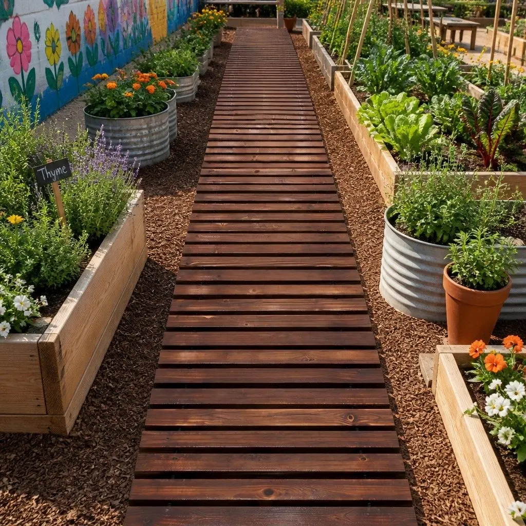 Garden Pathway Roll-Out Walkway 8FT Outdoor Decking Charcoal Anti-Slip