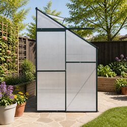 Dependable Aluminium Lean-to Greenhouse for Year-Round Use