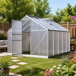 Reliable Aluminium Greenhouse with Spacious Design
