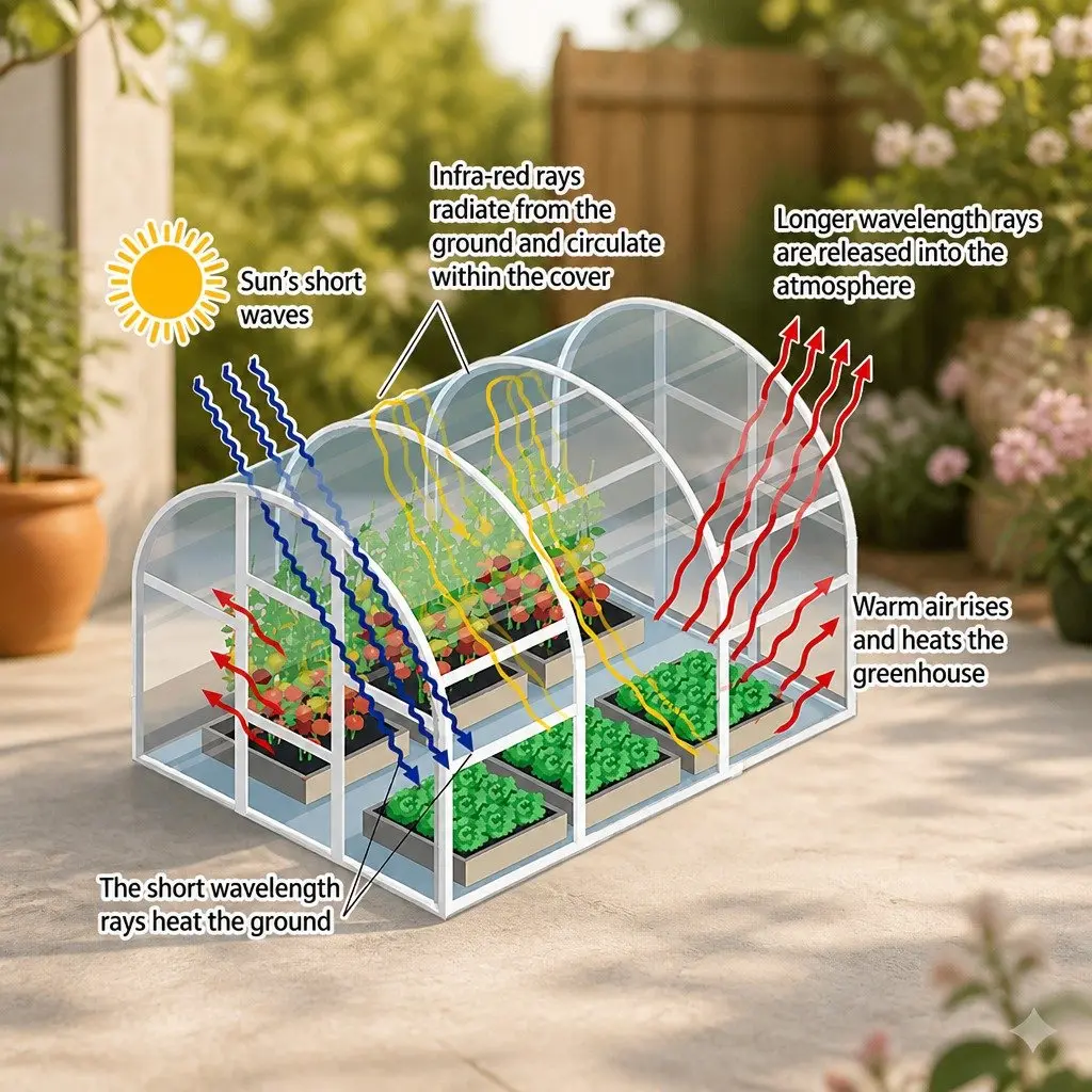 Mini Greenhouse Portable 4 Tier Plant Shelf 70 x 50 x 160cm Green