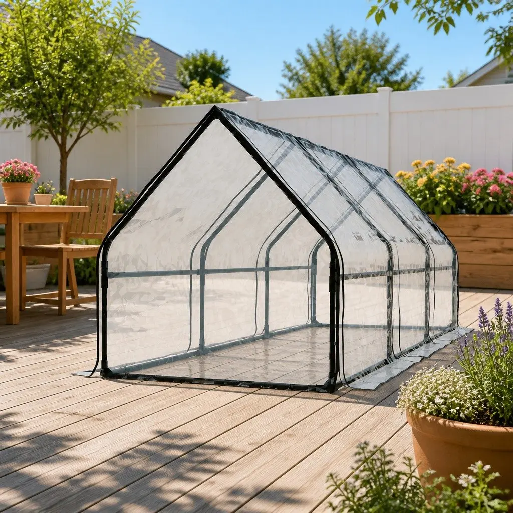 Mini Greenhouse for Year-Round Gardening