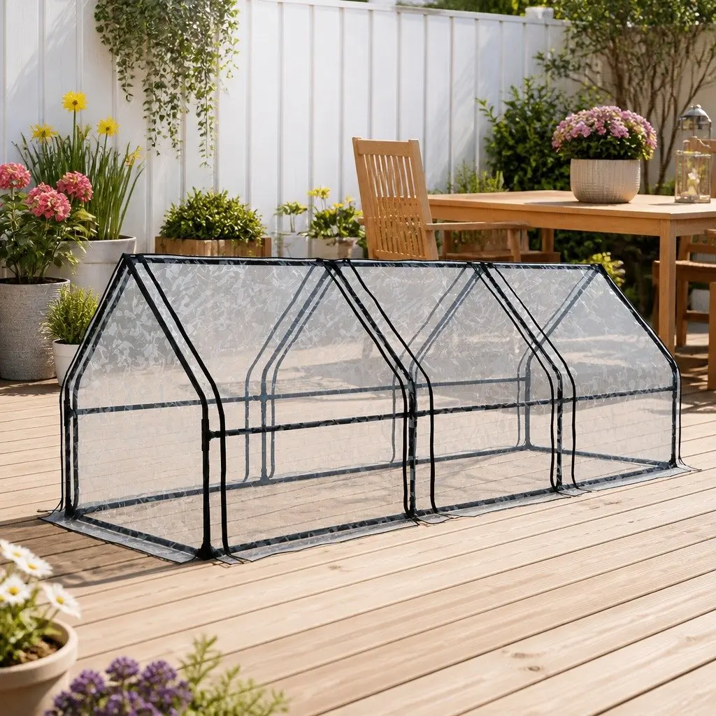 Mini Greenhouse for Year-Round Gardening