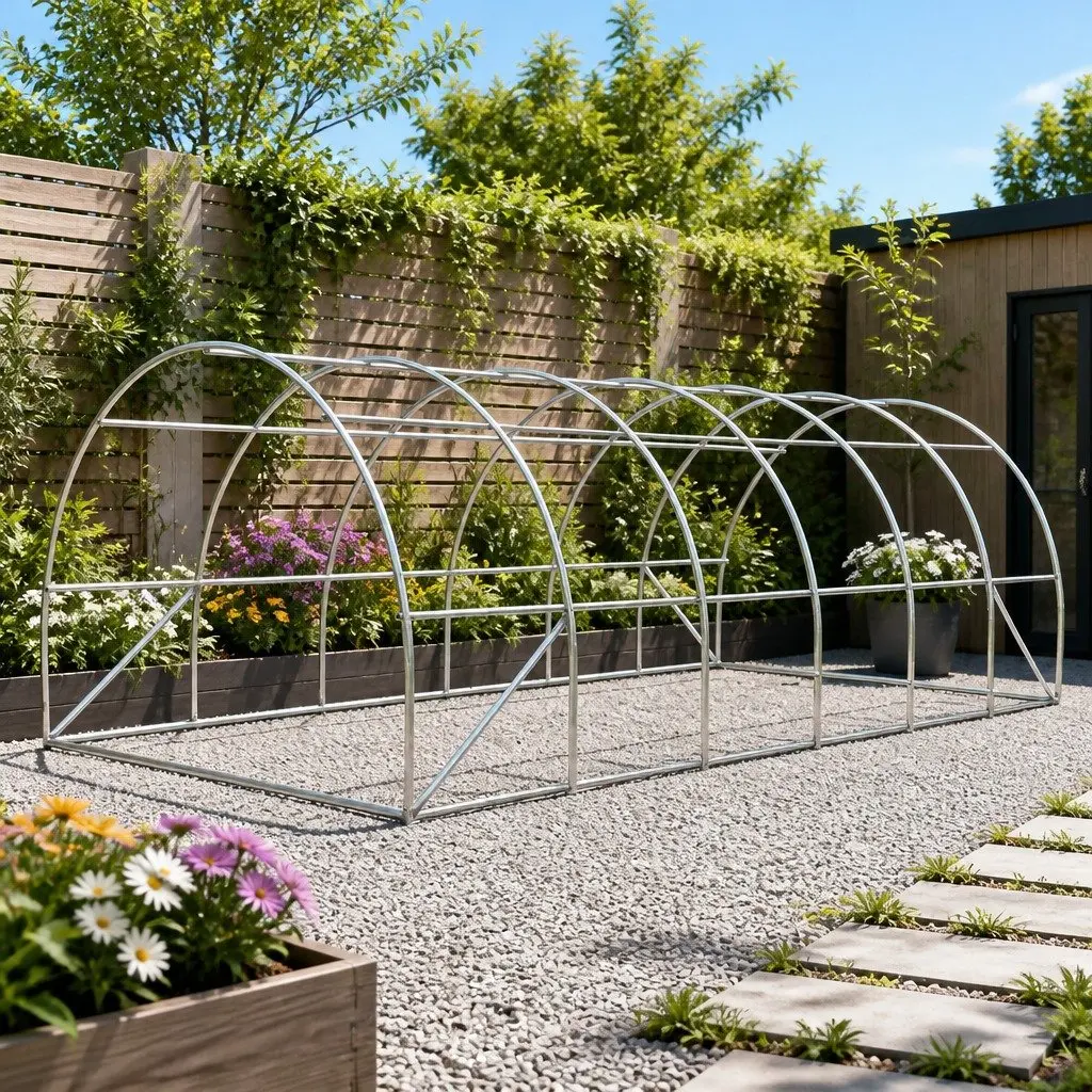 Greenhouse Tunnel Walk-in Plant Growing House 6M x 3M x 2M Green PE Cover