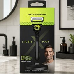 Razor Handle System with Ergonomic Design and Cartridges