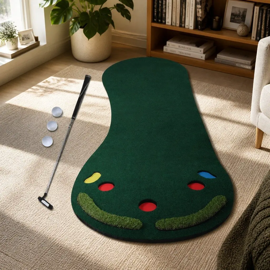 Golf Putting Mat 3M Practice Indoor Portable Outdoor Backyard Training Game