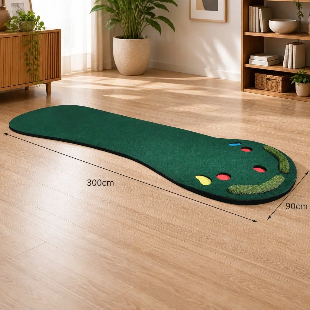 Golf Putting Mat 3M Practice Indoor Portable Outdoor Backyard Training Game