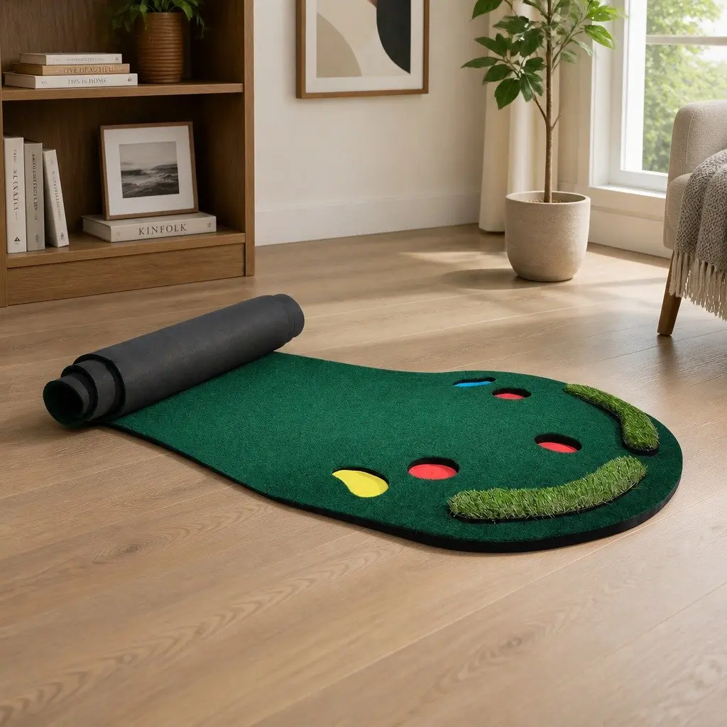 Golf Putting Mat 3M Practice Indoor Portable Outdoor Backyard Training Game