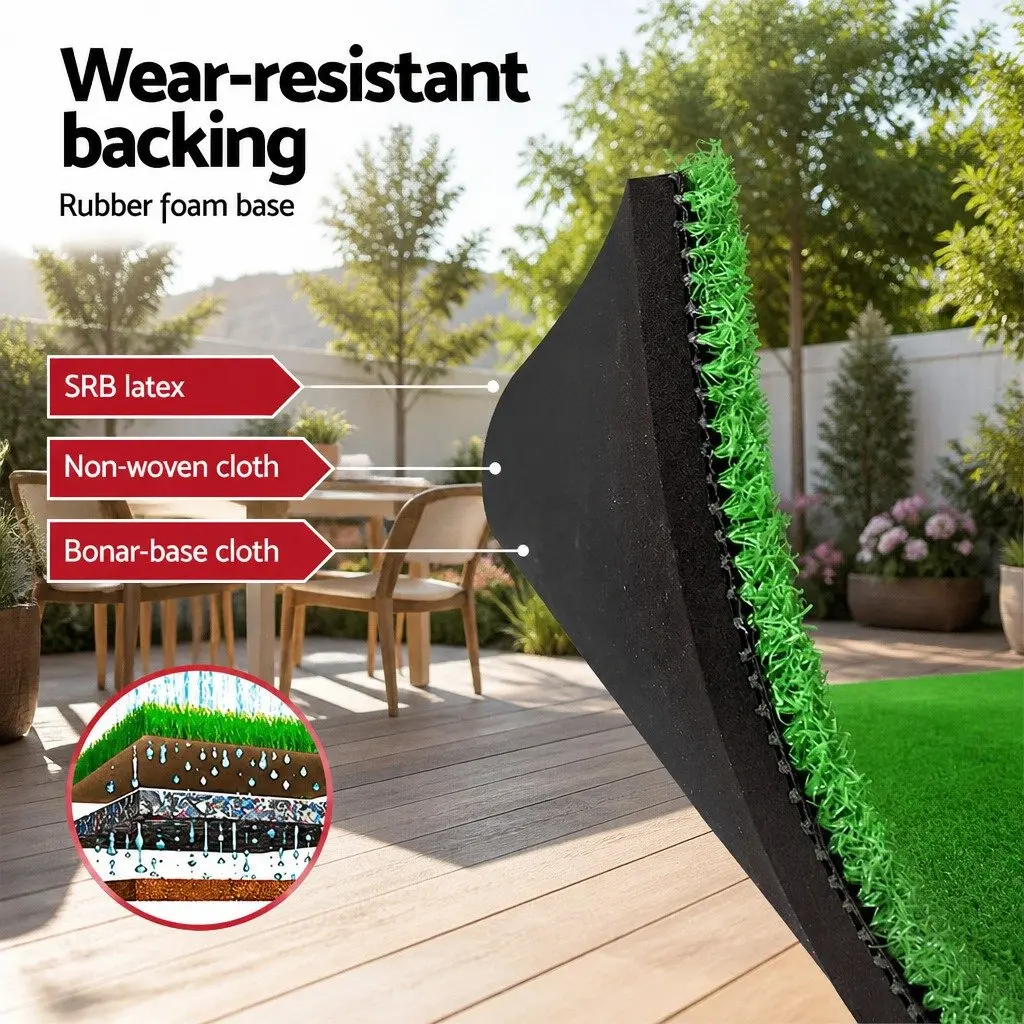 Golf Hitting Mat 3 in 1 Portable Practice Aid 40cm x 60cm Green Turf