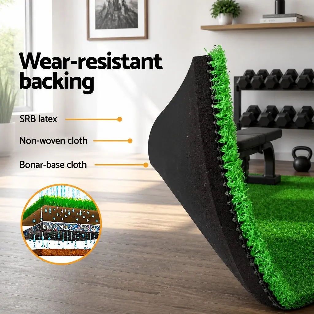 Golf Hitting Practice Mat Portable Driving Range Training Aid 80x60cm Green
