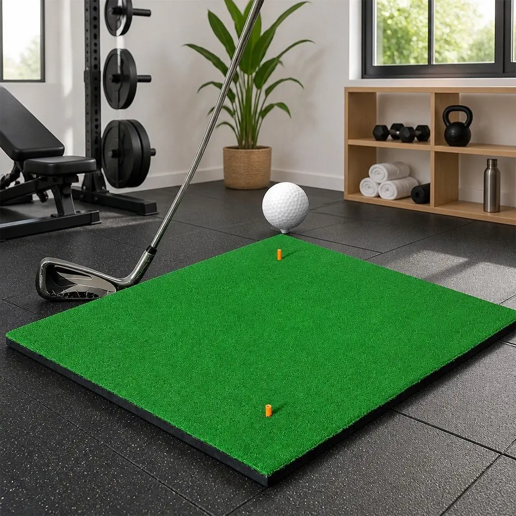 Golf Hitting Mat 150x150cm Portable Driving Range Practice Training Grass