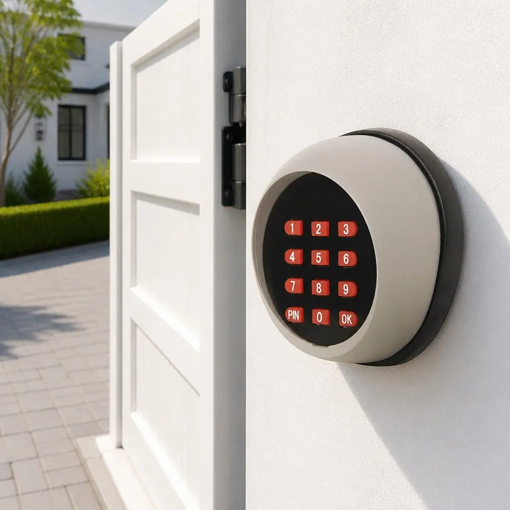 Wireless Gate Opener Control Keypad Remote Access System White 5-10m Range