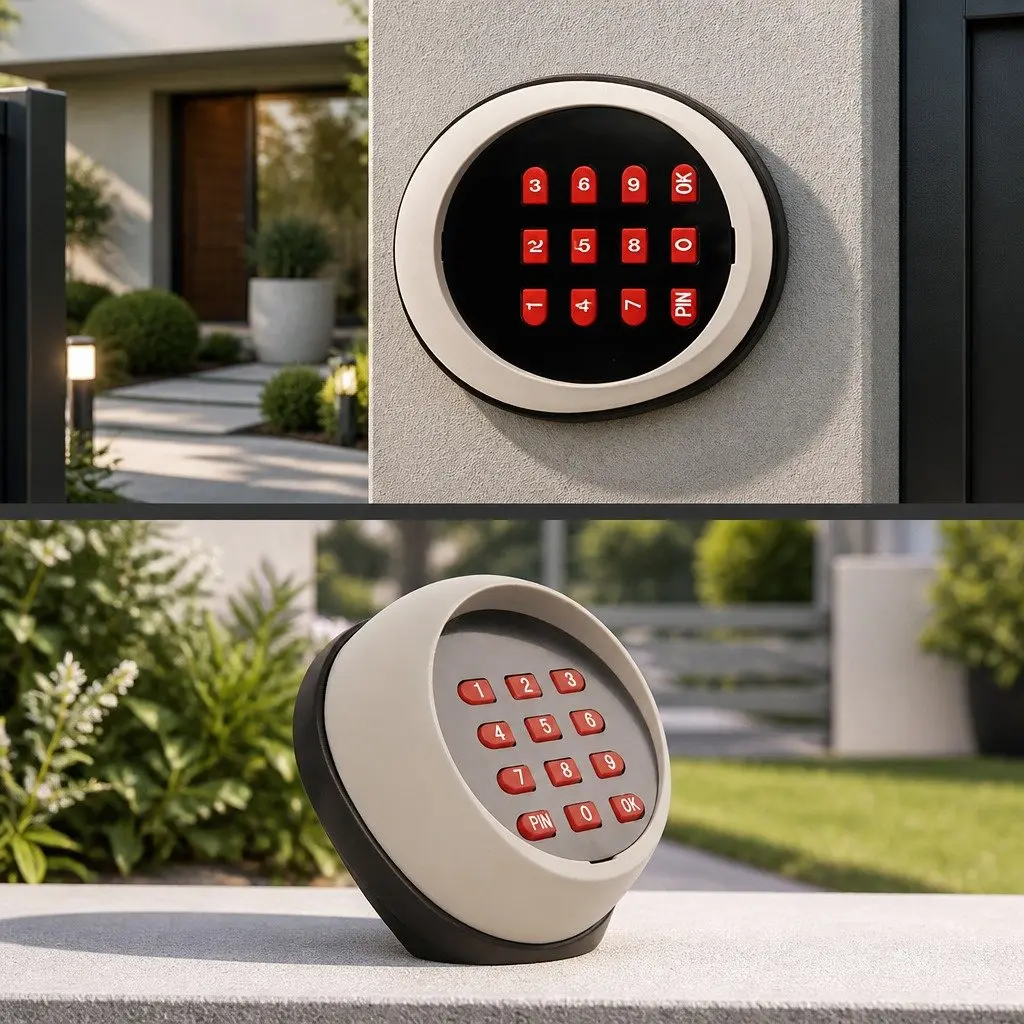 Wireless Gate Opener Control Keypad Remote Access System White 5-10m Range