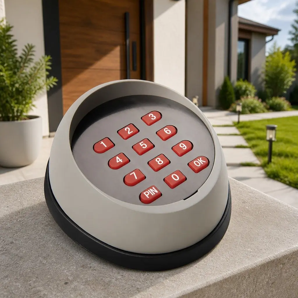 Wireless Gate Opener Control Keypad Remote Access System White 5-10m Range
